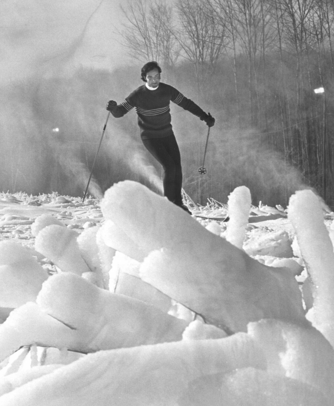 Skiing Brodie Mountain, 1971